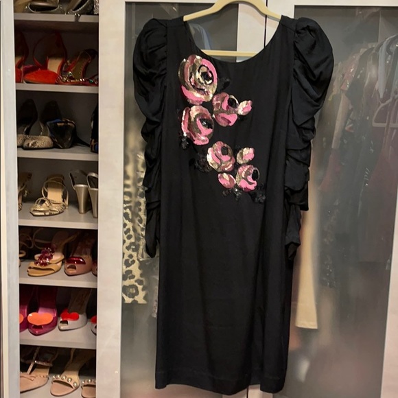 Kate Spade ♠️ sequin embellished floral dress nwot - Picture 2 of 4